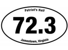 Patriot's 72.3 Sticker